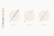 Ink Brushes for Adobe Illustrator, a Brush Add-On by Jenteva Art (Thumbnail 4 of 14)
