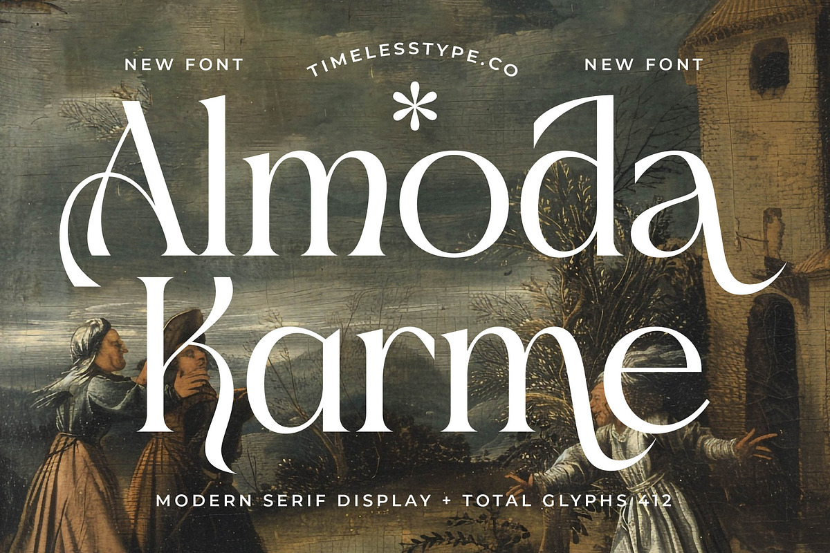 Almoda Karme Modern Display Serif, a Serif Font by timelesstype.co (Photo 1 of 20)