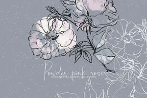 Hand-Drawn Abstract Rose Clipart, a Texture Illustration by Patishop Art