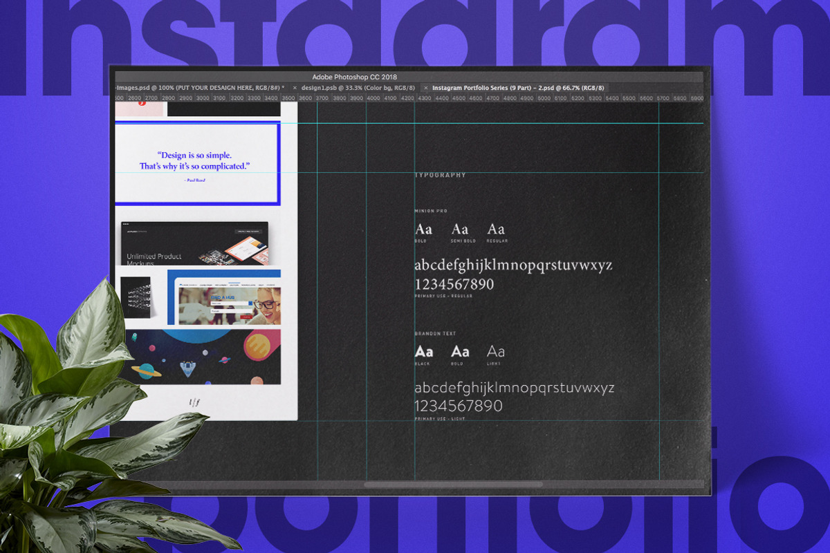 9 Part Grid - Instagram Portfolio, a Social Media Template by Milktoast (Photo 3 of 4)