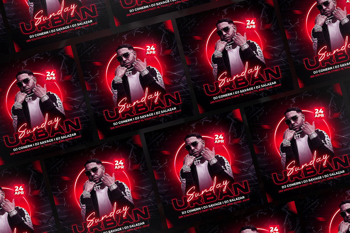 Party Flyer, Canva Club Flyer, a Flyer Template by FLYERHIVE (Photo 2 of 3)