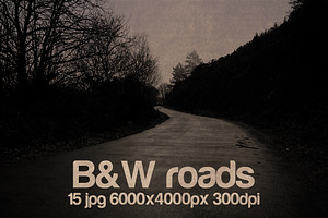 Vintage B&W Roads