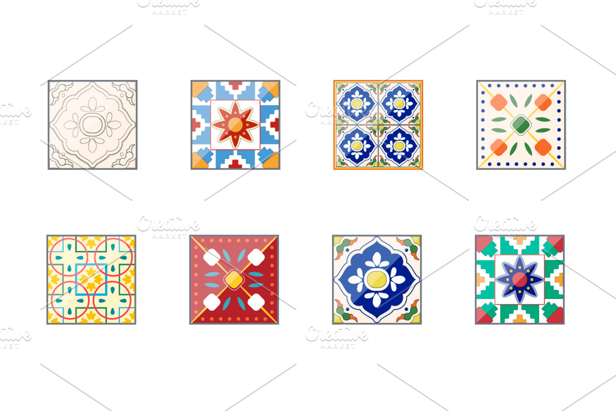 Azulejo Pattern VECTOR. Moroccan, a Pattern Graphic by Natalka Dmitrova art (Photo 20 of 29)