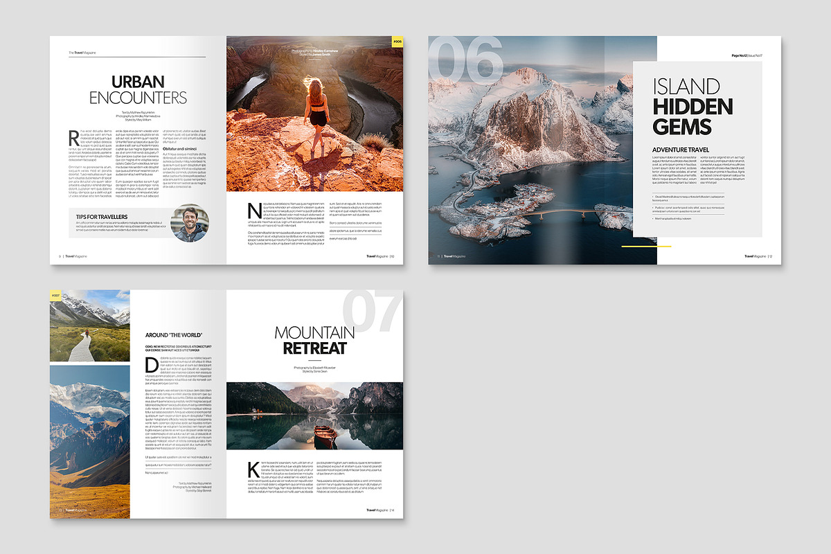 Travel Magazine Template, a Magazine Template by BrandPacks (Photo 5 of 7)