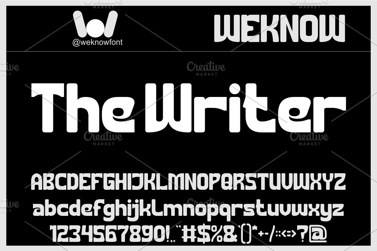 The Writer Font, a Sans Serif Font by weknow (Photo 1 of 8)