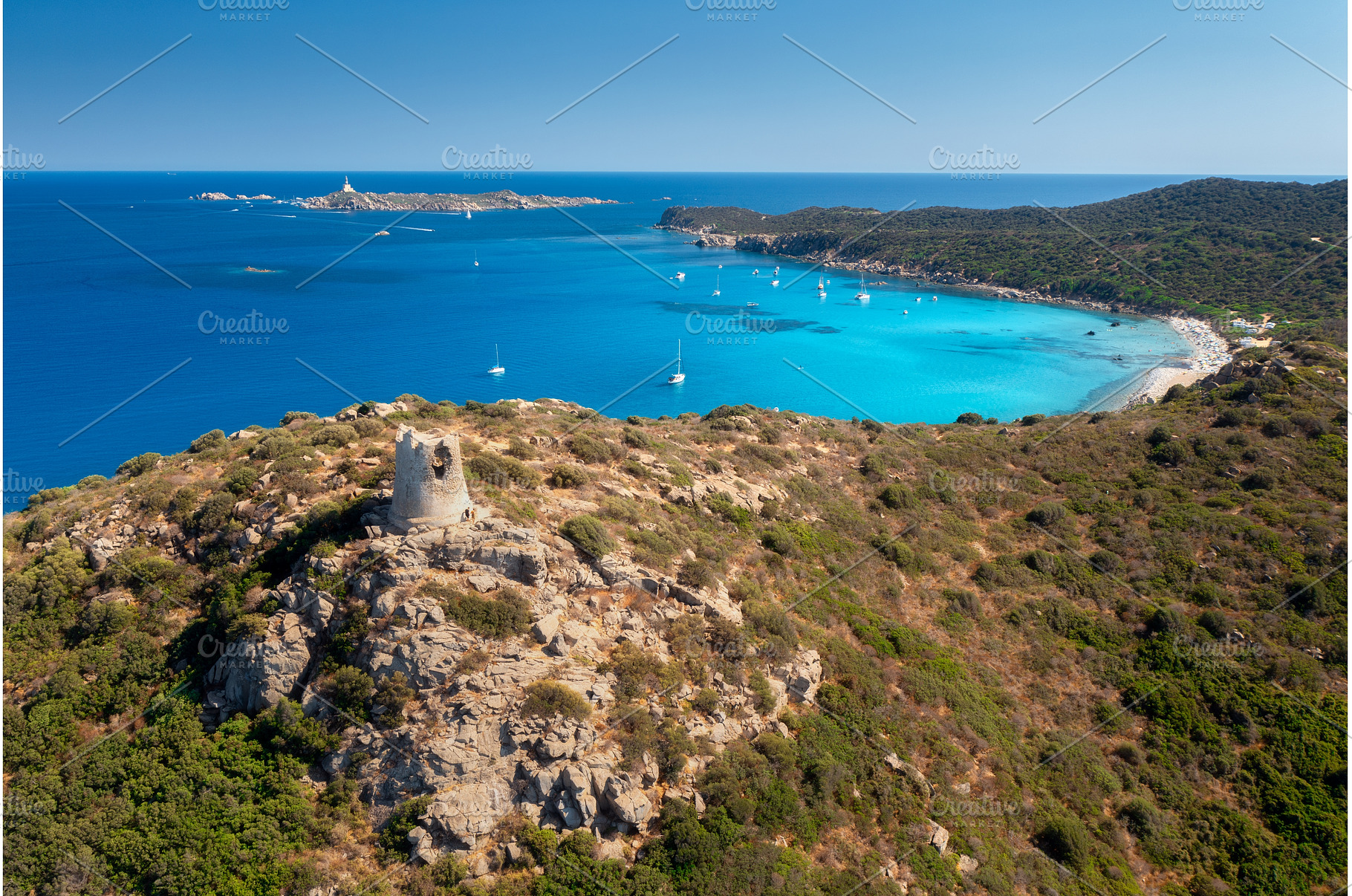 Aerial view of sandy beach, old, a Nature Photo by den-belitsky