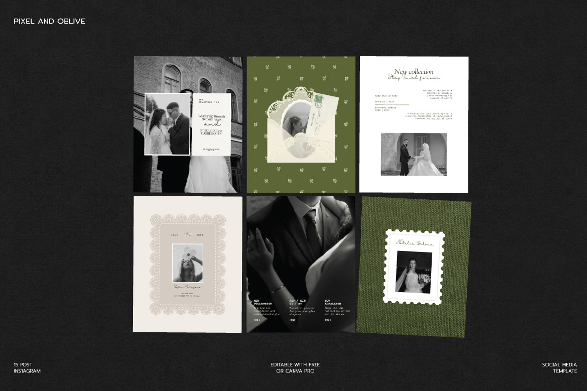 ROME / Post Social Media KIT, a Social Media Template by Pixel And Oblivé (Photo 3 of 6)