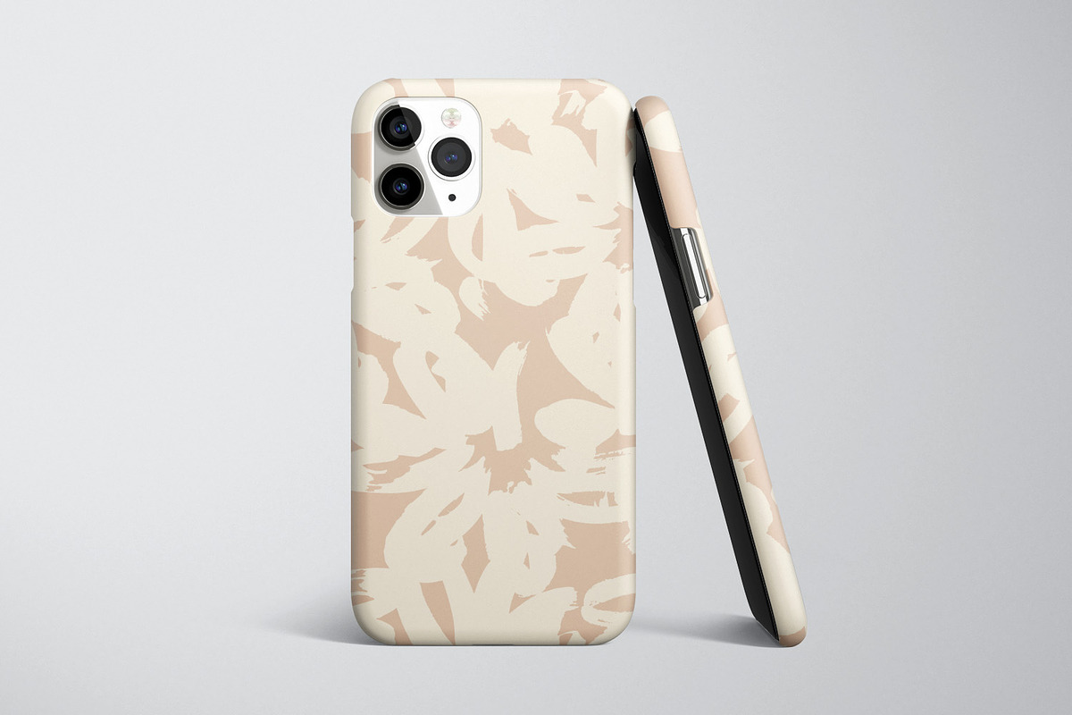 Beige Painted Flowers, a Pattern Graphic by MalyskaStudio (Photo 2 of 4)