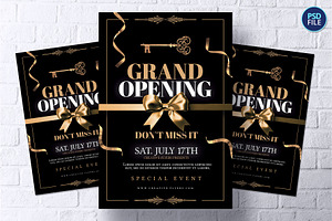 Inauguration Flyer Template, a Print Template by Rome B Creation