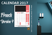 French Wall Calendar 2017 Version 4, a Templates & Theme by Florin Chitic (Thumbnail 1 of 3)