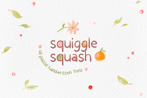 Squiggle Squash Oil Pastel Font