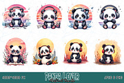 20 Groovy Panda T-shirt Bundle, an Animal Illustration by Sofia's Fashion (Thumbnail 2 of 3)