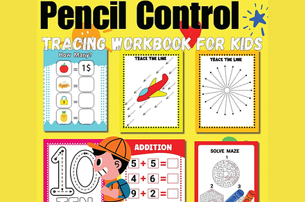 Pencil Control Tracing Workbook