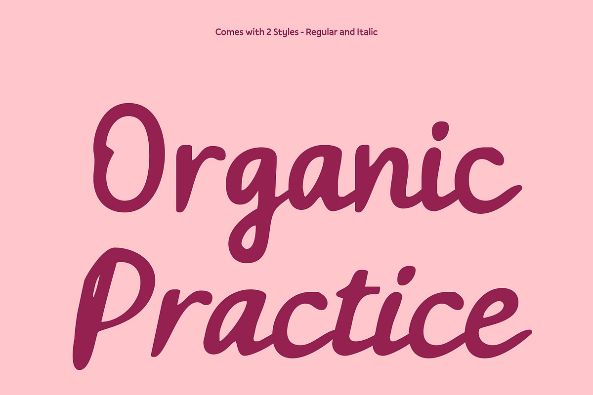 CS Ricotta Drawn, a Script Font by Craft Supply Co. (Photo 3 of 8)