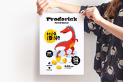 Dino – Birth Announcement Template, a Poster Template by Pia Kolle (Thumbnail 2 of 4)