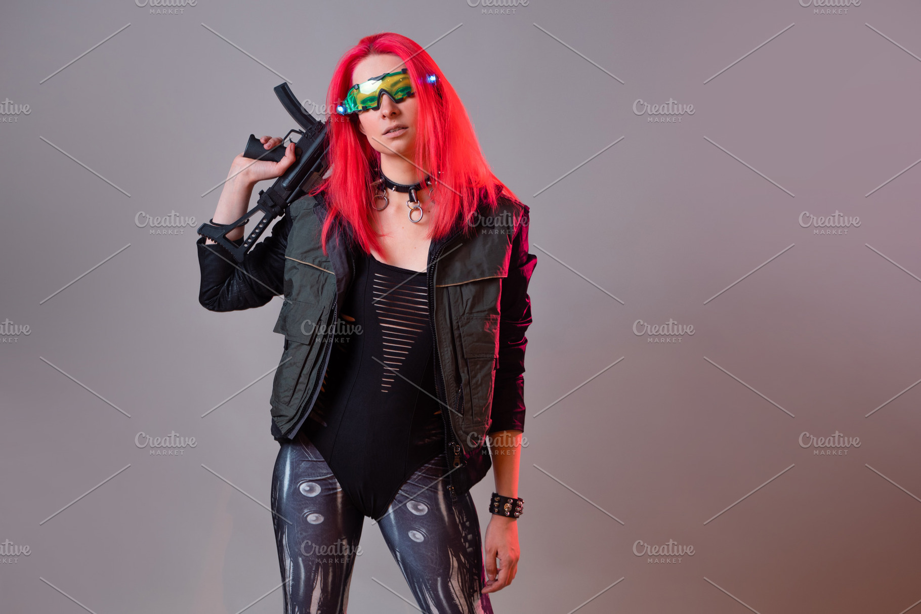 Futuristic techno bandit hacker,, a Person Photo by Photos for every occasion