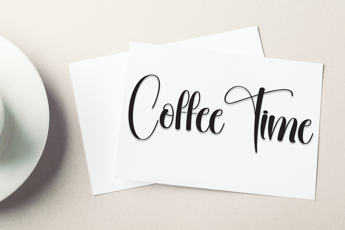 Coasters | Script Font, a Handwritten Font by Scratchones (Photo 4 of 9)
