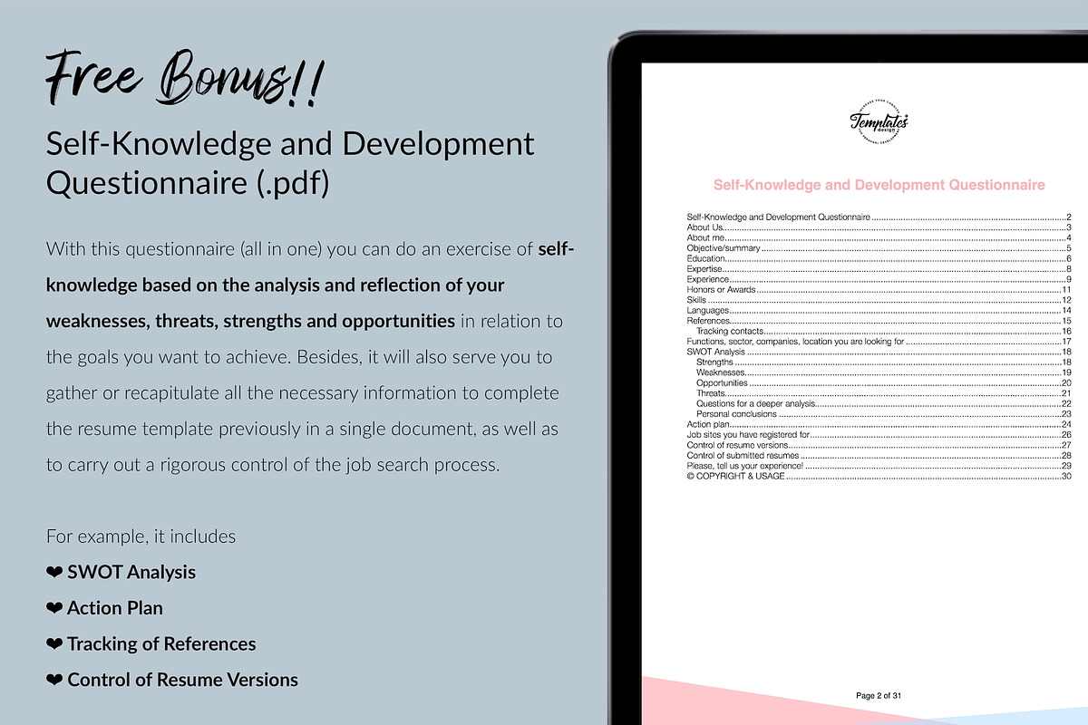 Nurse Resume Design / CV - Gianna, a Resume Template by Templates Design Co. (Photo 12 of 17)