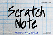 Scratch Note Font, a Handwritten Font by Handmadefont (Thumbnail 1 of 15)