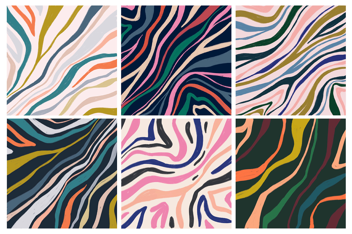 Painted stripes backgrounds, a Texture Graphic by Katie Lisker (Photo 2 of 2)