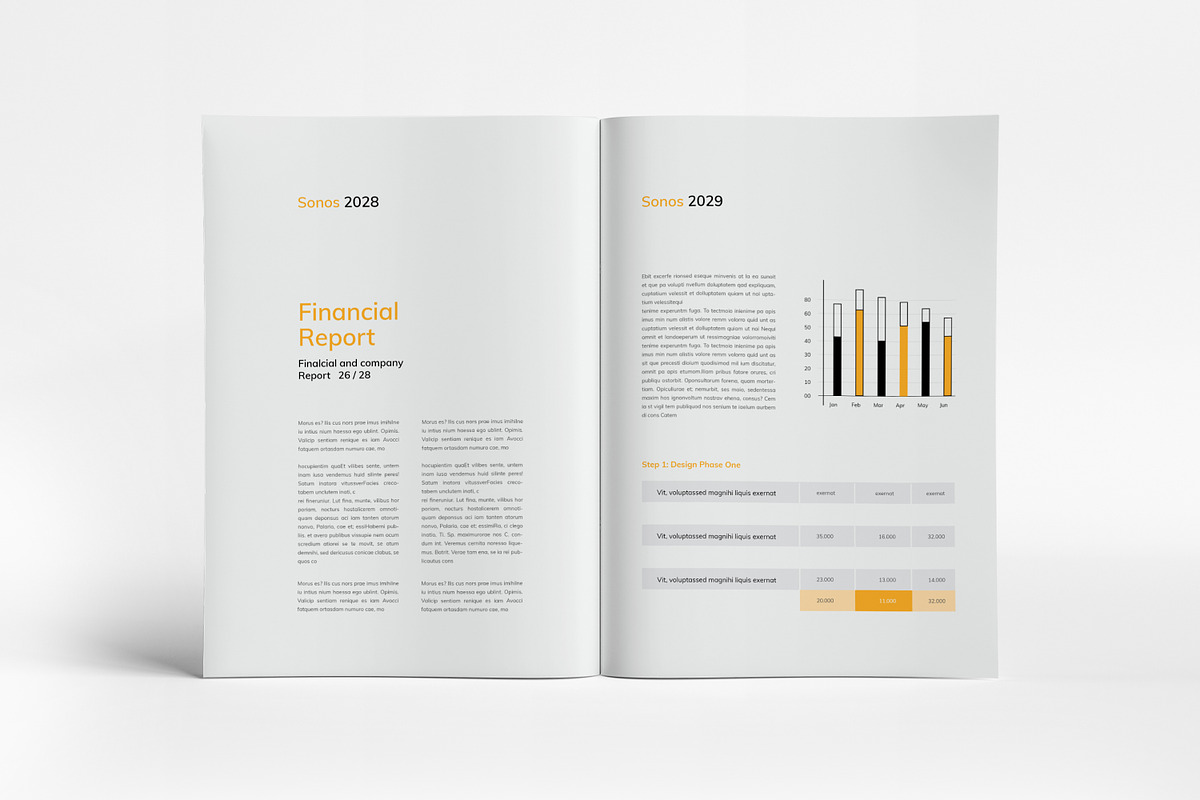 Annual Report Template I Canva, a Brochure Template by PixWork (Photo 9 of 9)