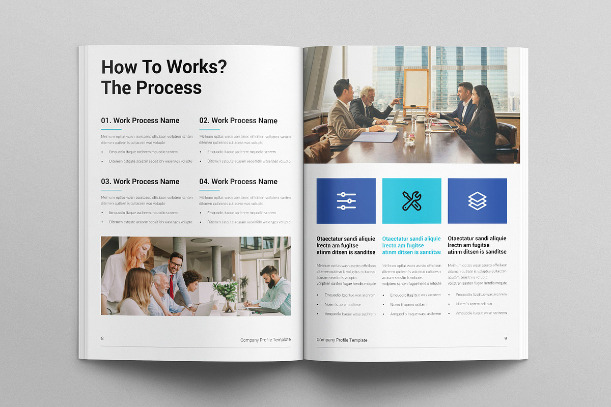 Company Profile Template, a Brochure Template by E-Type (Photo 4 of 7)