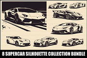 Luxury Car Clipart Vector Bundle, an Illustration by Creativeshirt (Thumbnail 1 of 9)