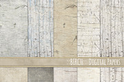 Birch Wood Background Images, a Pattern Graphic by Carrie Stephens Art (Thumbnail 2 of 6)