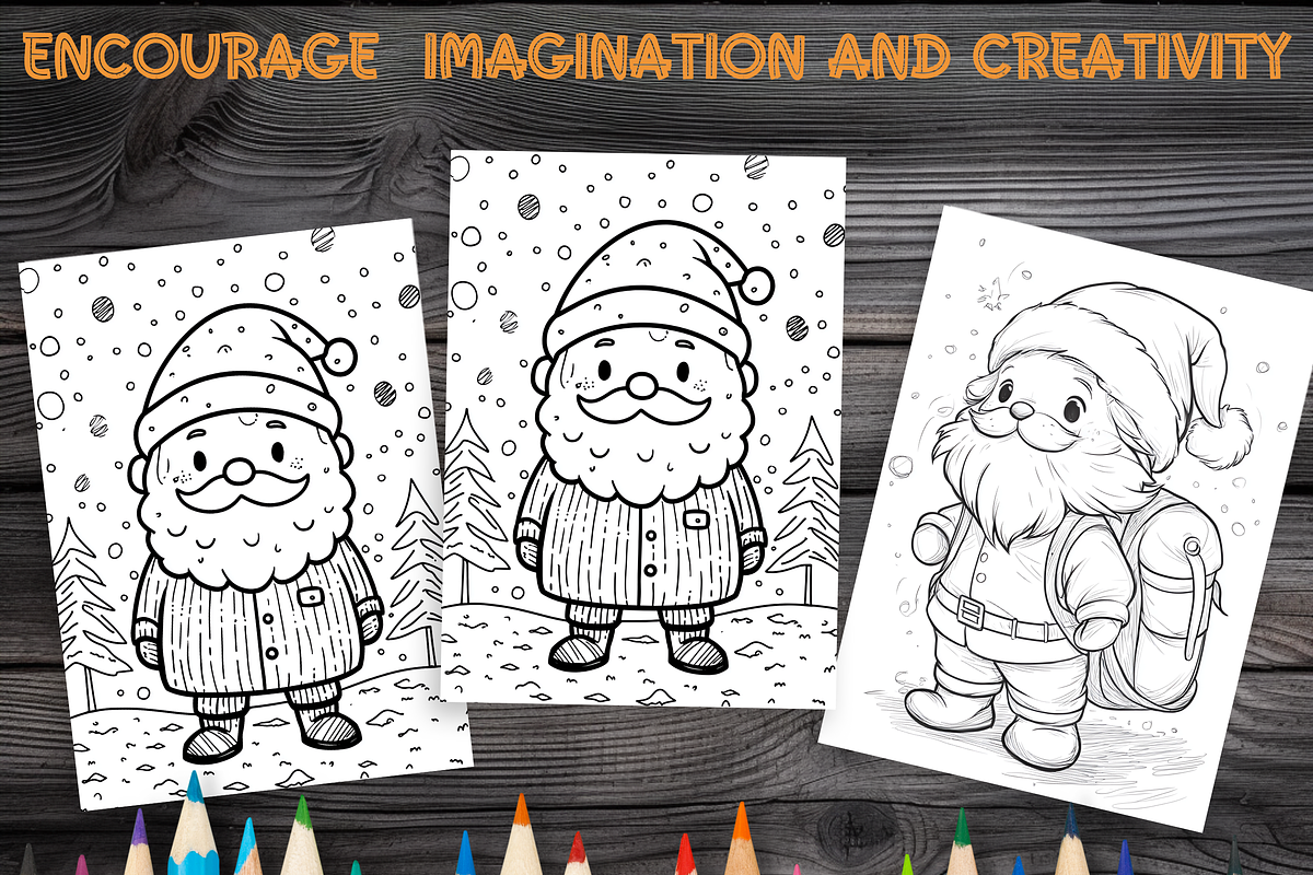 Christmas Coloring Pages for Kids, a Brochure Template by LA Design (Photo 9 of 10)