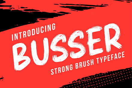 Busser a Dirtybrush Font