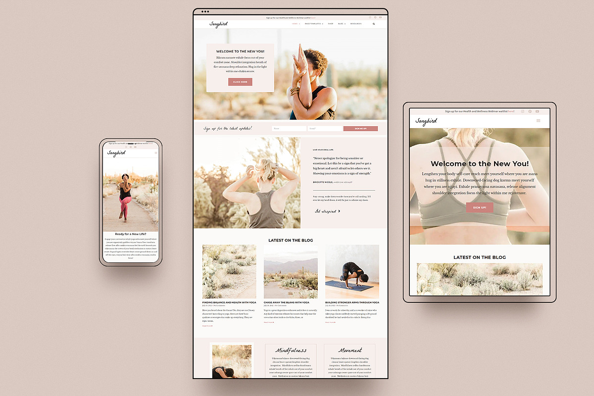 Wellness Coach WordPress Template, a WordPress Template by Digital Diva Design (Photo 4 of 9)