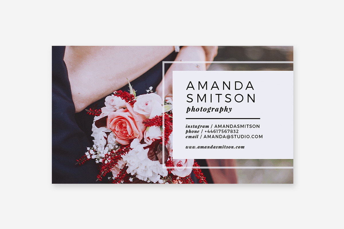 Business Card Photoshop Template, a Business Card Template by Fearless Confetti (Photo 5 of 5)