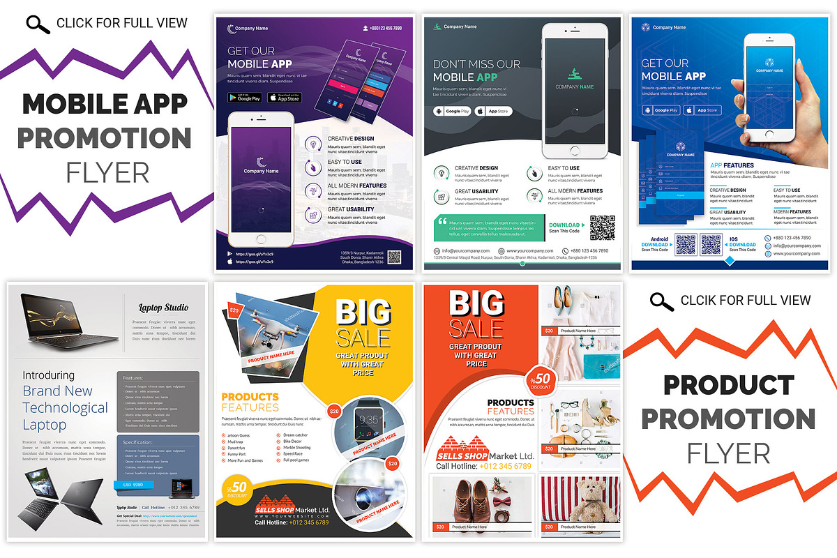 120 Corporate Flyer & Poster Bundle, a Flyer Template by Imagine Design Studio (Photo 15 of 33)