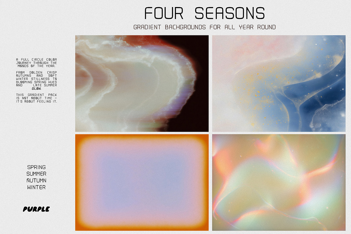 SEASONS: Gradient Backgrounds, a Background Graphic by Purple (Photo 1 of 13)