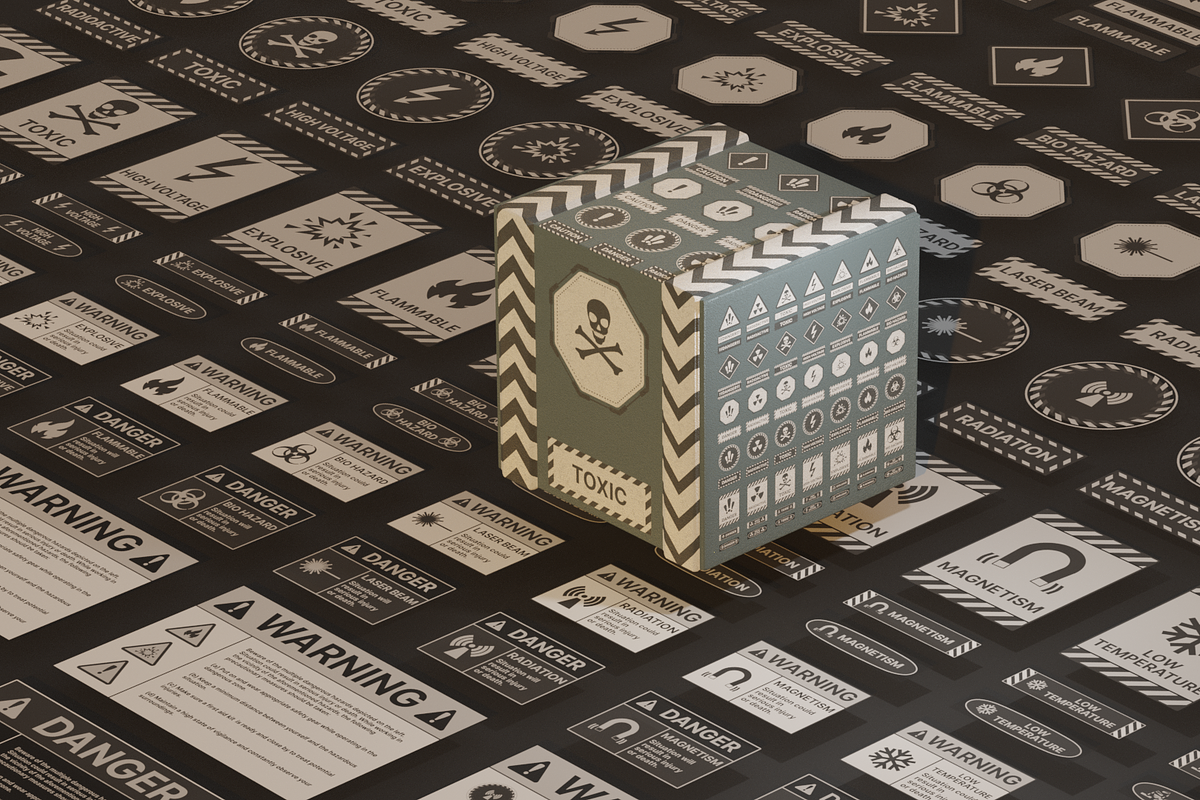 Dangerous Hazard Signs Bundle, an Icon by xresch (Photo 14 of 14)