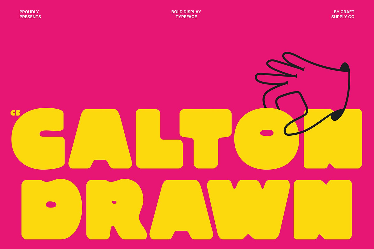 CS Calton Drawn, a Sans Serif Font by Craft Supply Co. (Photo 1 of 8)