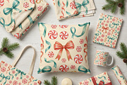 Christmas Watercolor Seamless Papers, a Pattern Graphic by XPERTDESIGNER (Thumbnail 3 of 12)