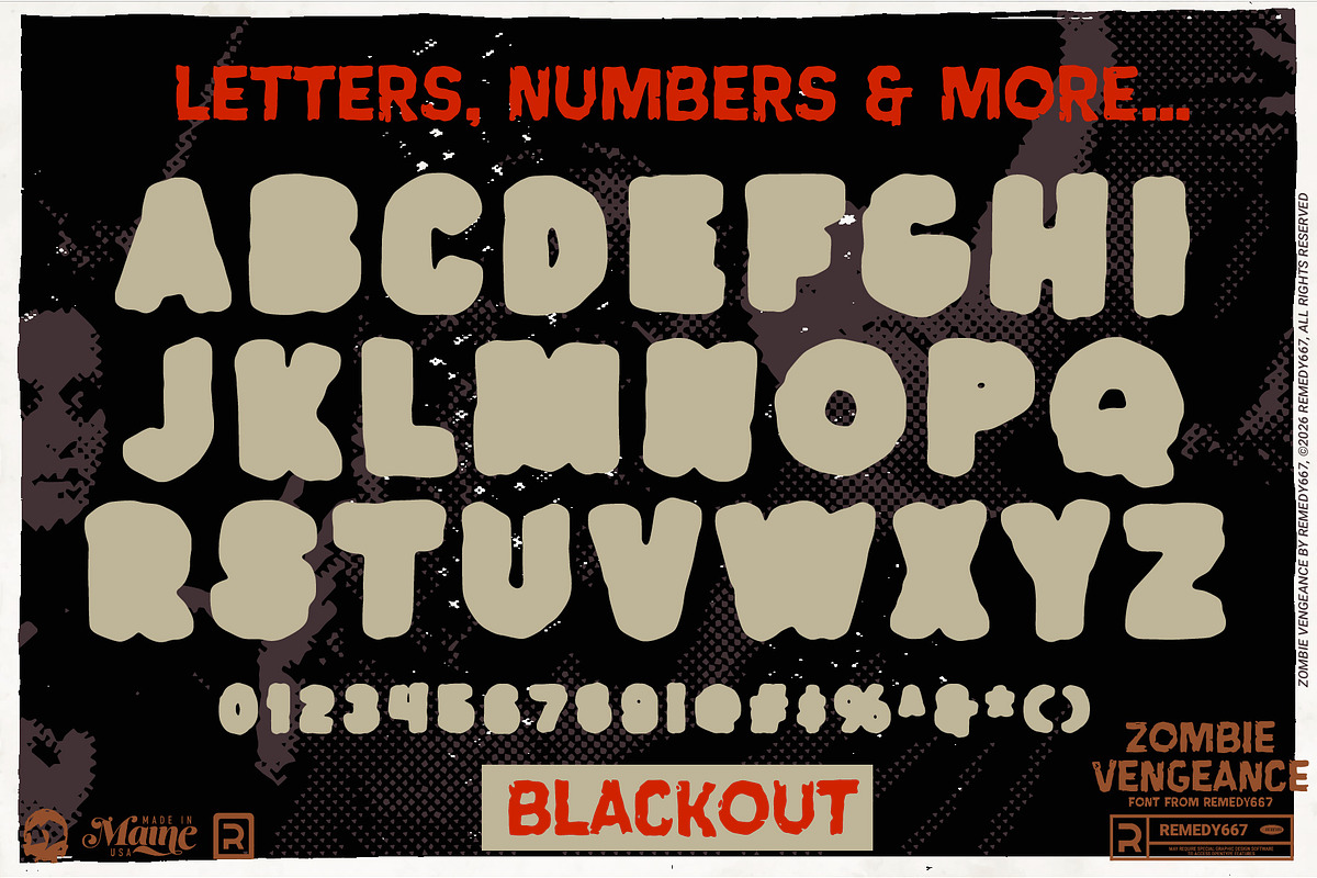 Zombie Vengeance, a Sans Serif Font by Remedy667 (Photo 11 of 11)