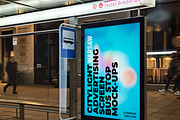 Warsaw Citylight Ad Bus Stop 7, an Advertising Mockup by Graphic Shelter (Thumbnail 4 of 6)