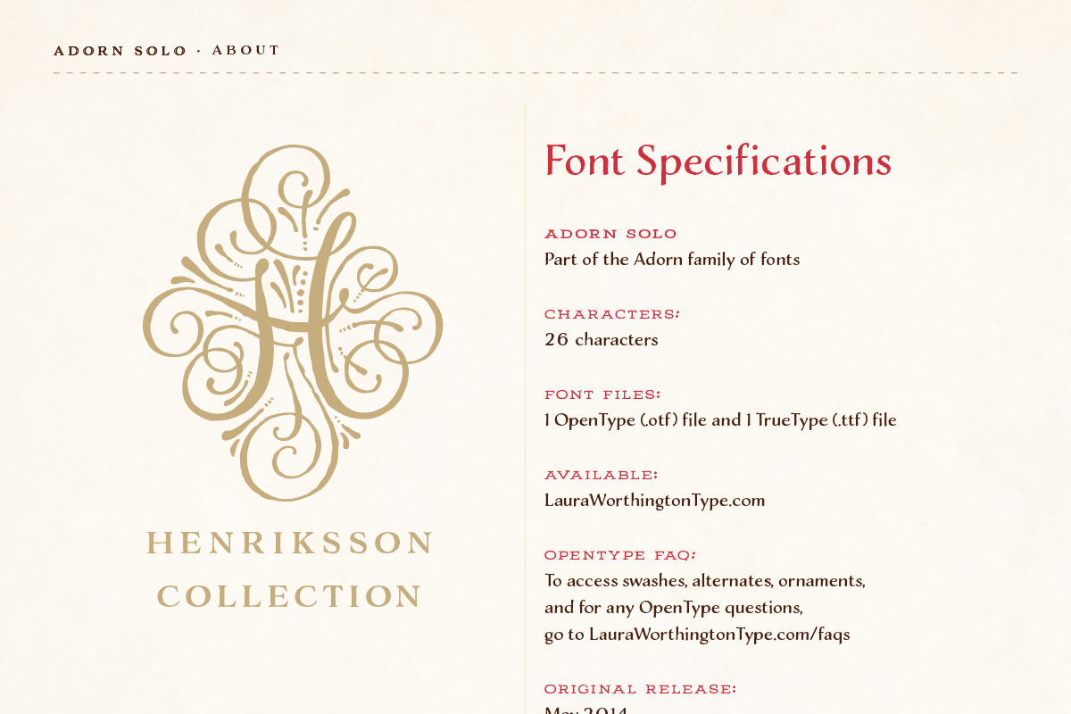 Adorn Collection, a Sans Serif Font by Laura Worthington (Photo 42 of 62)