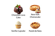 Sweet Desserts & Pastries - PNG, a Food Illustration by Nurlan's shop (Thumbnail 3 of 3)