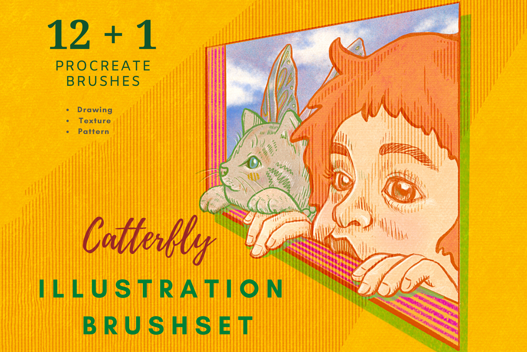 Procreate Illustration Brushes Vol 1, a Brush Add-On by Artbykimmyw
