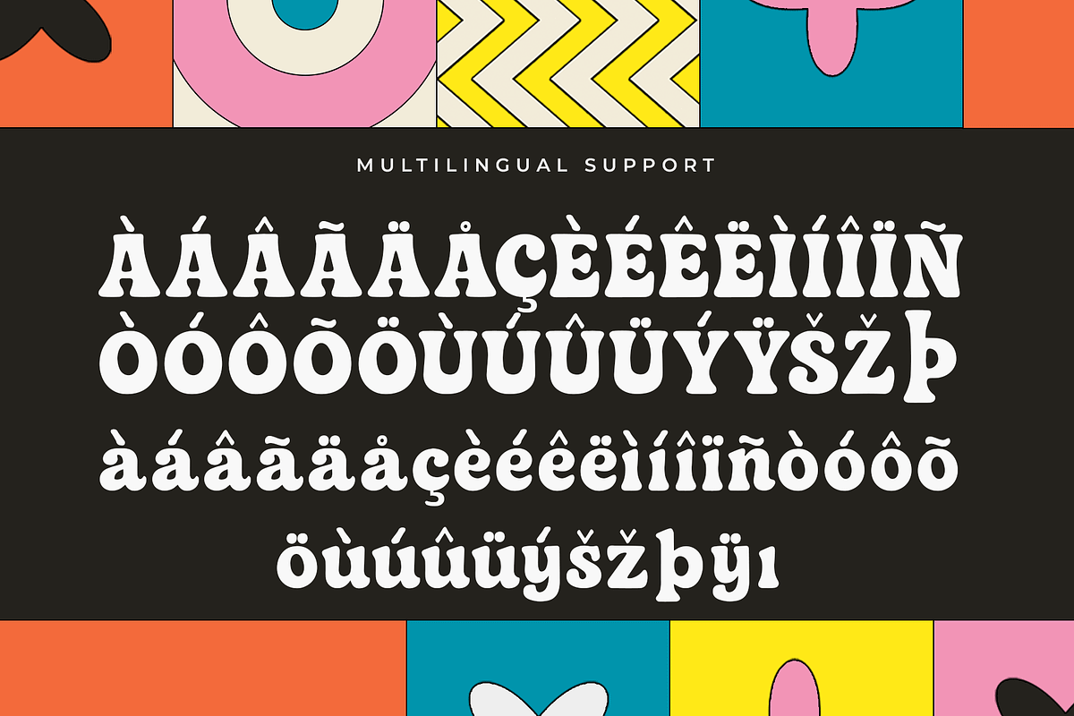 Boogieland – Groovie Retro Display, a Sans Serif Font by overlaytemplates (Photo 5 of 5)