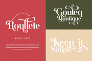 Hubein Kamaru Elegant Ligature Font, a Serif Font by Graphicxell (Thumbnail 6 of 22)