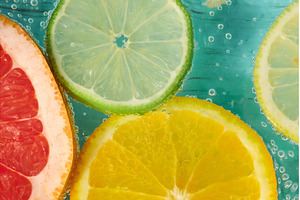 Fresh citrus fruits in sparkling, a Food & Drink Photo by darksoul72