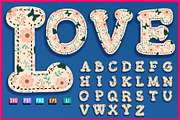 Floral Alphabet, Floral Font SVG, an Object Graphic by D2PUTRI (Thumbnail 10 of 31)