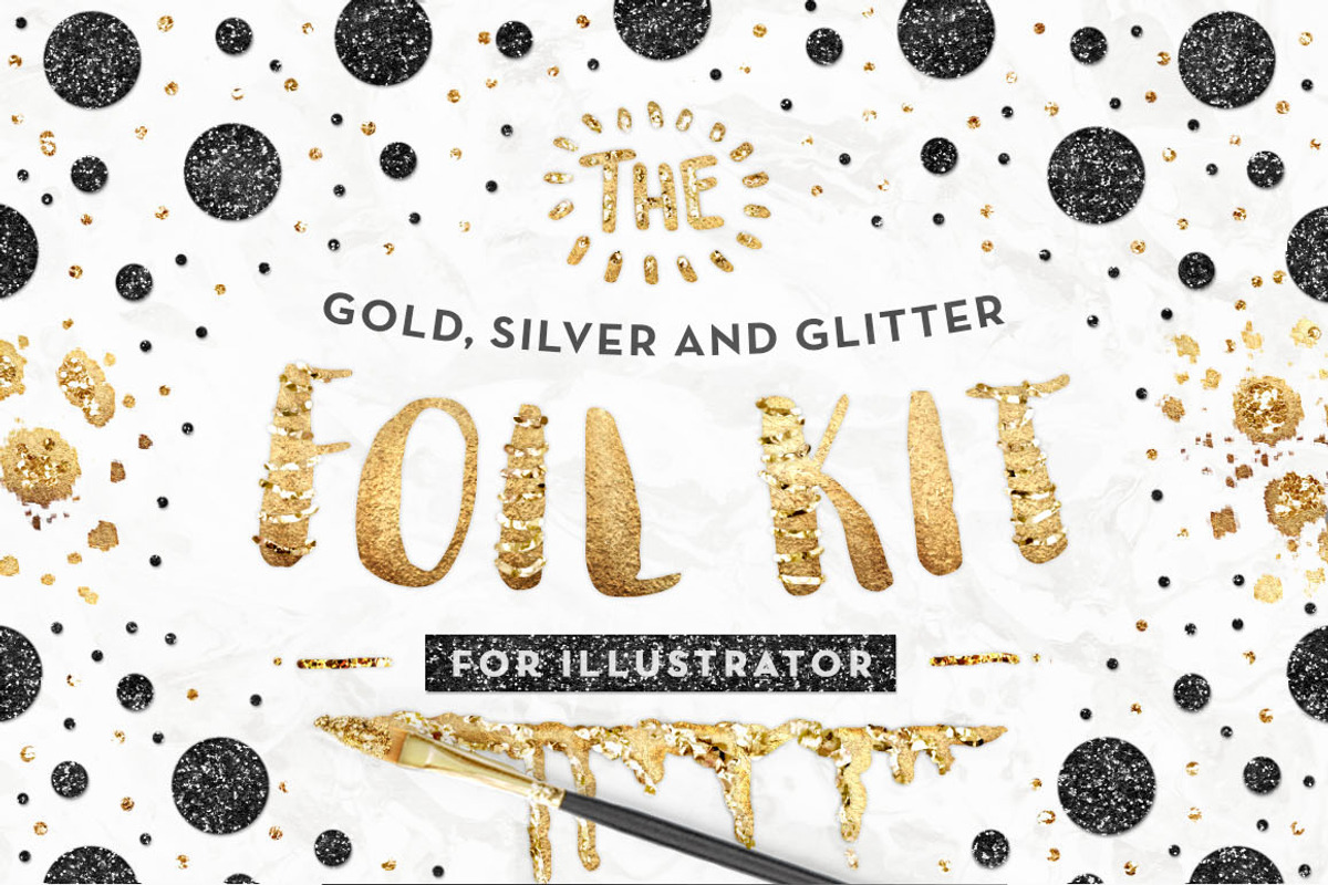 AI Gold Foil Kit Essentials + Bonus!, a Layer Style Add-On by Pink Coffie (Photo 9 of 9)