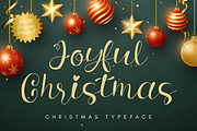 Joyful Christmas is Christmas font, a Script Font by Brown Cupple (Thumbnail 1 of 12)