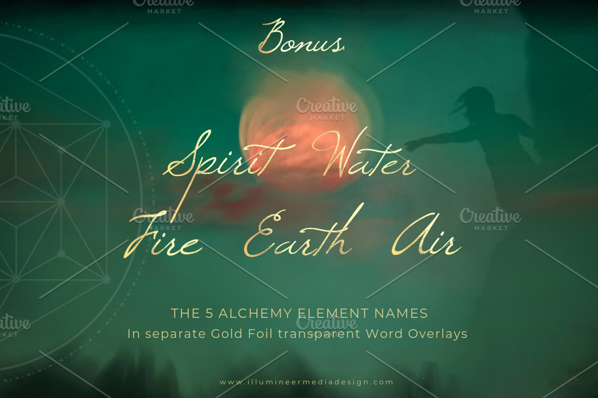 Gold Foil Alchemy Elements Instagram, an Object Graphic by Illumineer Media & Design (Photo 2 of 10)