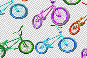 BMX Seamless Pattern Set, a Pattern Graphic by regalDRAW